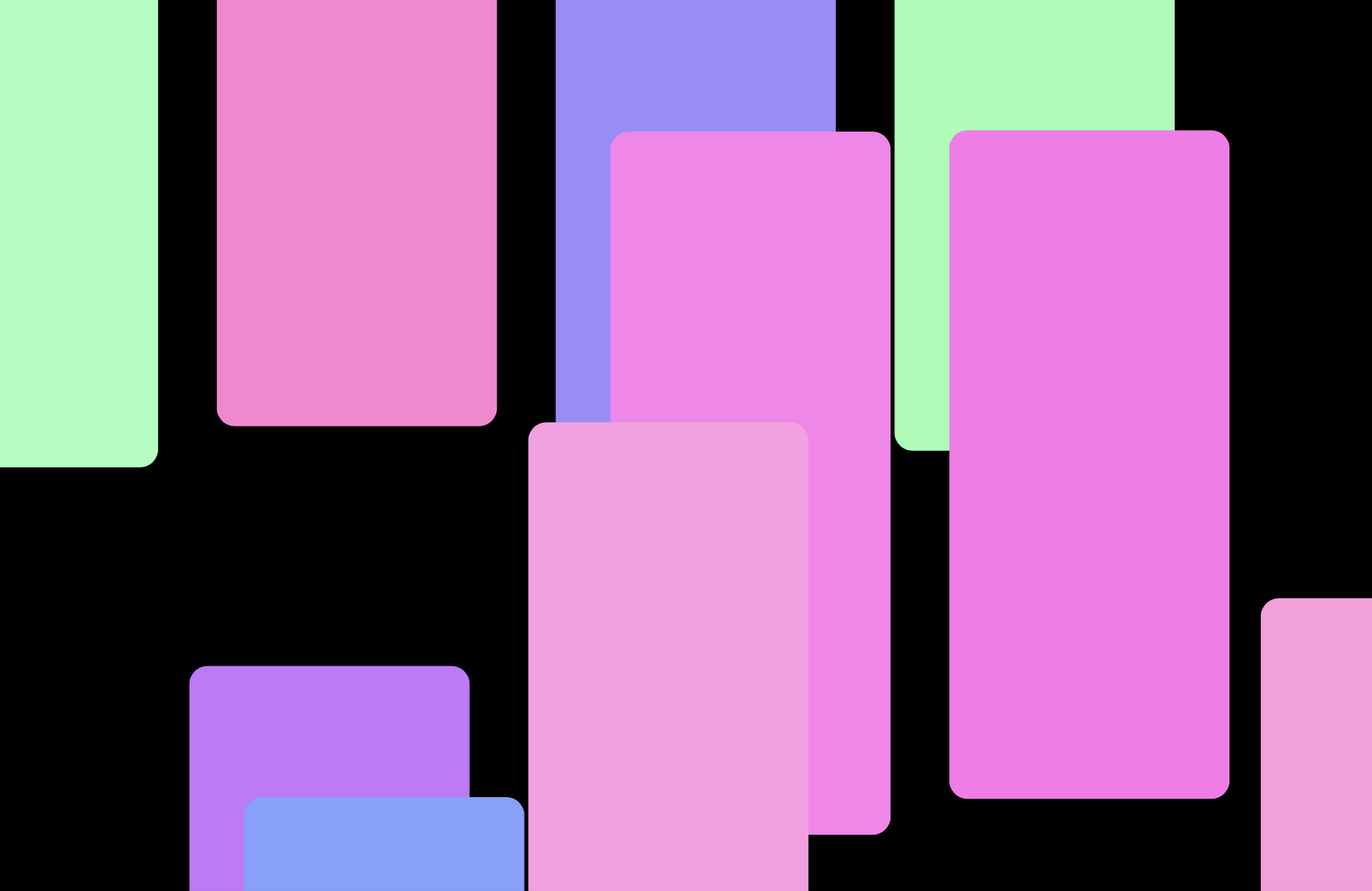 rectangle grid shift conform satisfying pastel color p5js